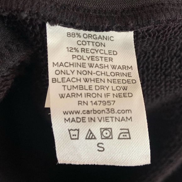 Carbon38 Carbon 38 Black Funnel Neck Tulip Hem Jacket Small - Picture 4 of 5